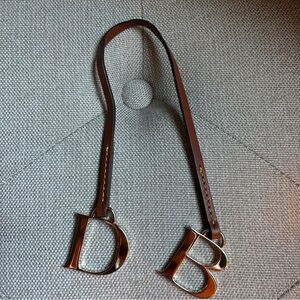 Dooney and Bourke bag charm DB hangtag leather